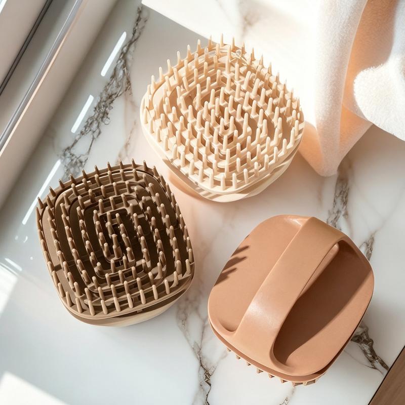 Scalp Massage Shampoo Brush 1P - Hair Care Dandruff ulasan dan harga