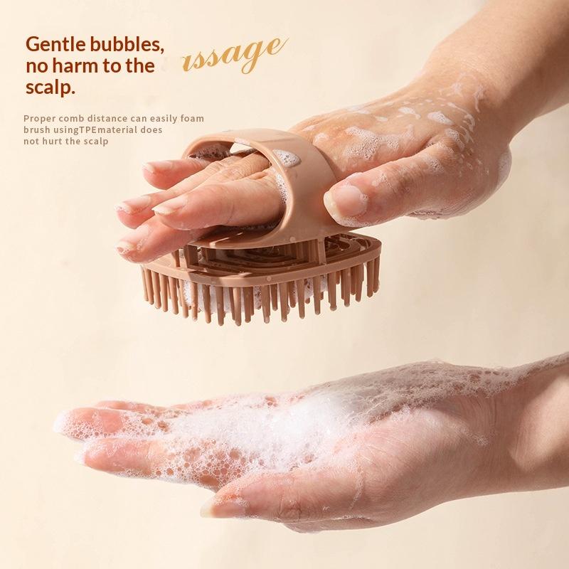 Scalp Massage Shampoo Brush 1P - Hair Care Dandruff ulasan dan harga