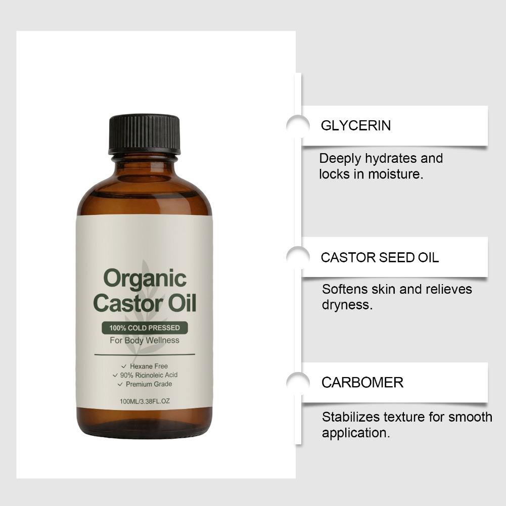 Premium Organic Castor Oil Moi - Hair Care Organic ulasan dan harga