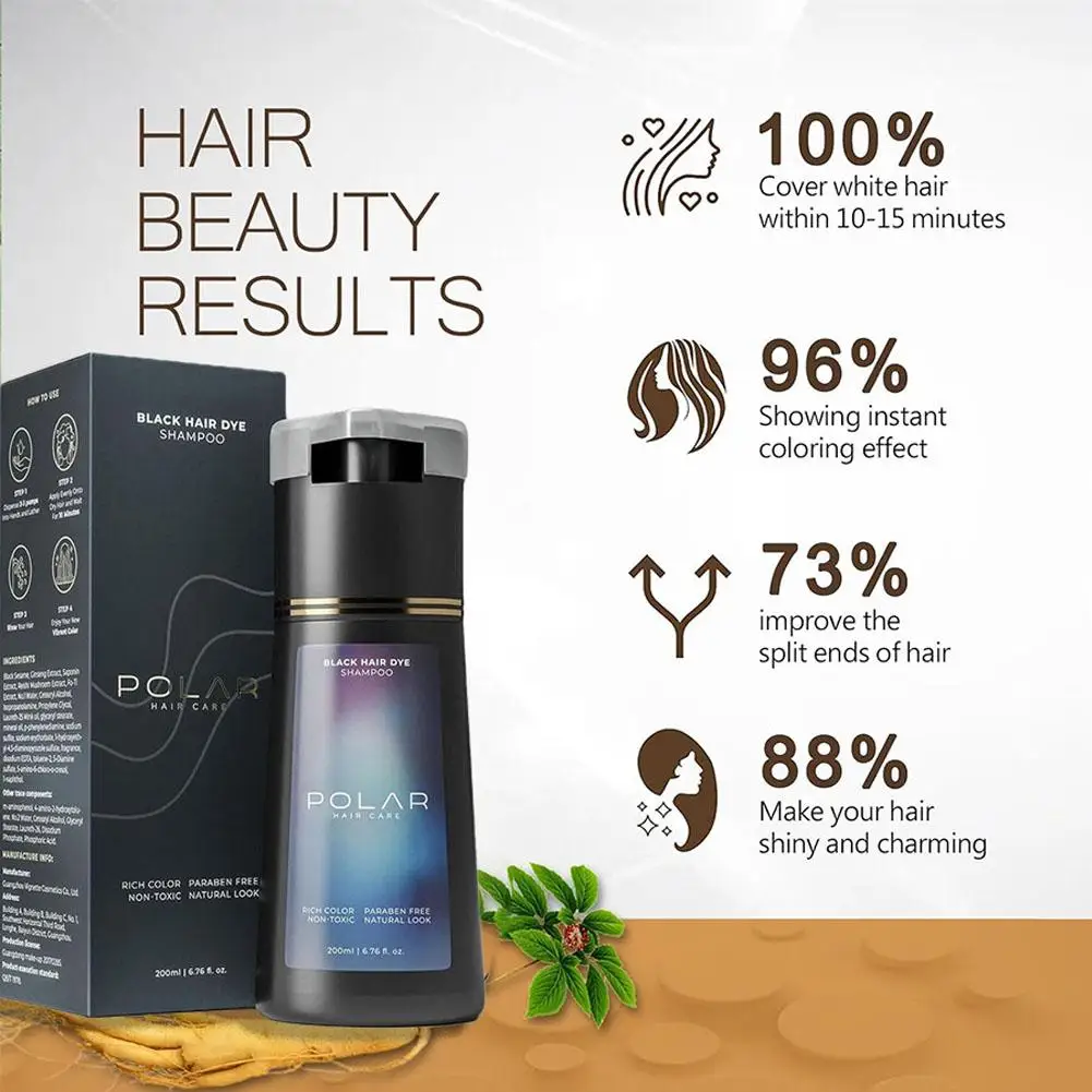 200ml Hair Dye Shampoo, Fast C - Hair Care Natural Ingredients ulasan dan harga