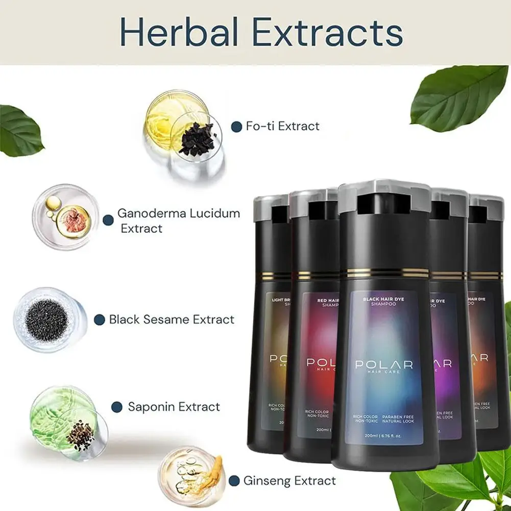200ml Hair Dye Shampoo, Fast C - Hair Care Natural Ingredients ulasan dan harga