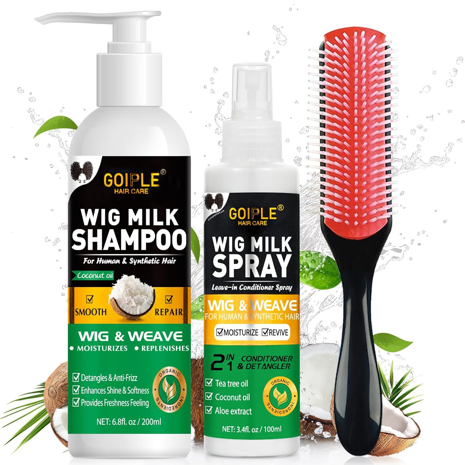 GOIPLE 3 in 1 Wig Care Kit wit - Hair Care Products ulasan dan harga