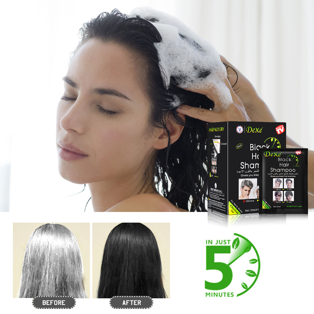 250ML Black Hair Shampoo For M - Hair Care Organic ulasan dan harga