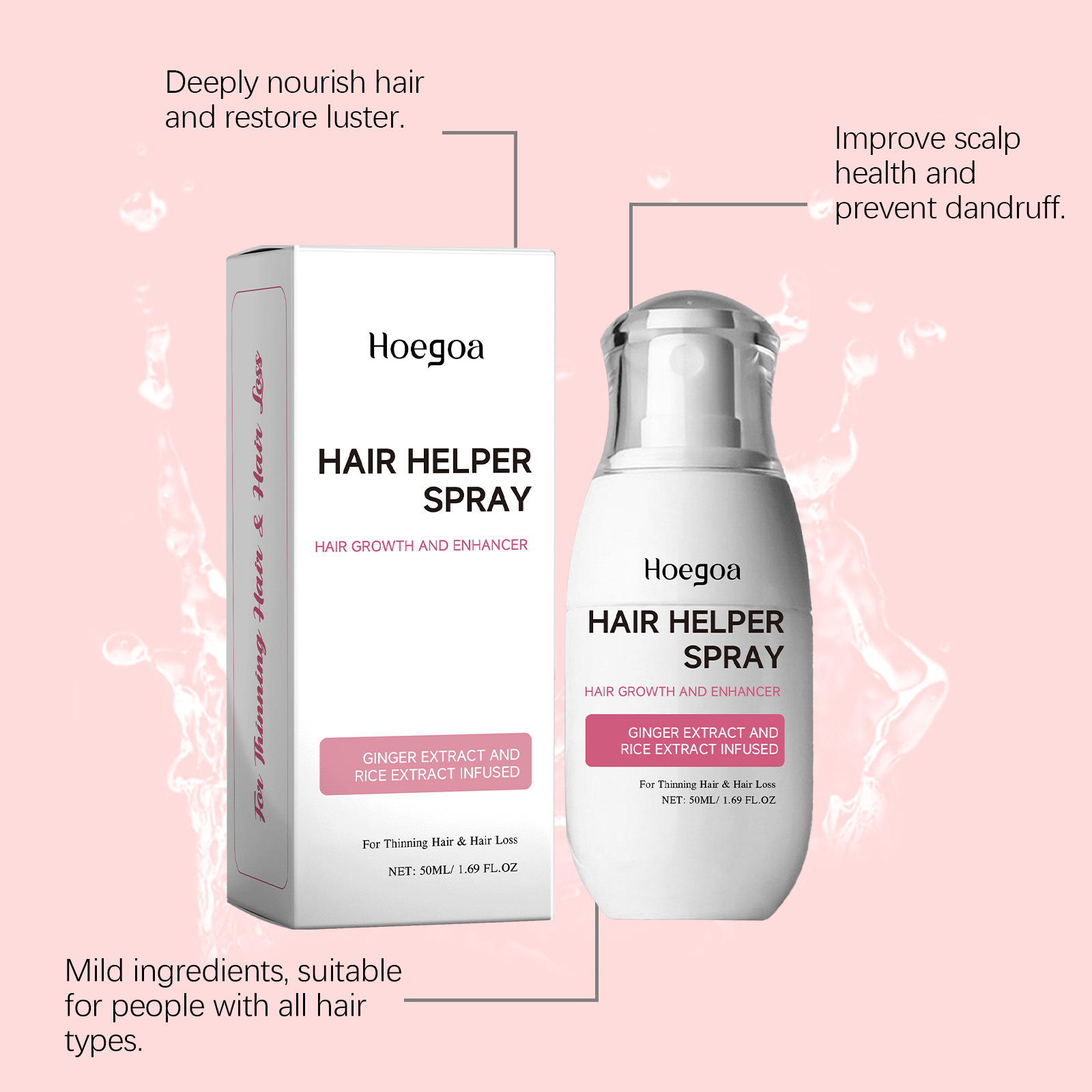 Leave-In Hair Care Spray Anti  - Hair Care Products ulasan dan harga