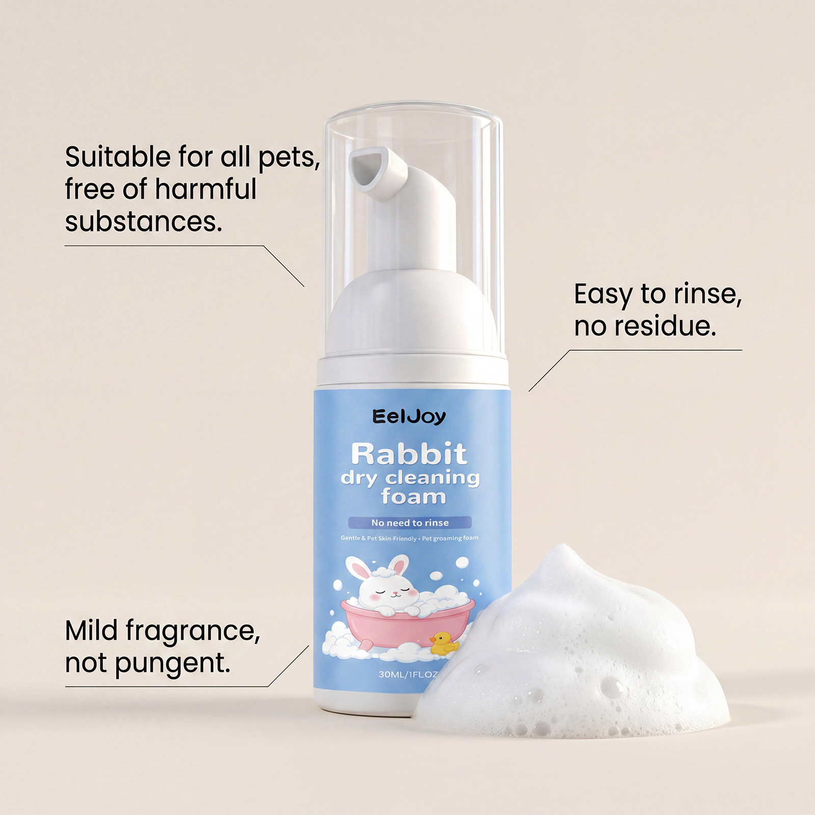 Cleaning Mousse Deep Moisturiz - Hair Care Natural Ingredients ulasan dan harga
