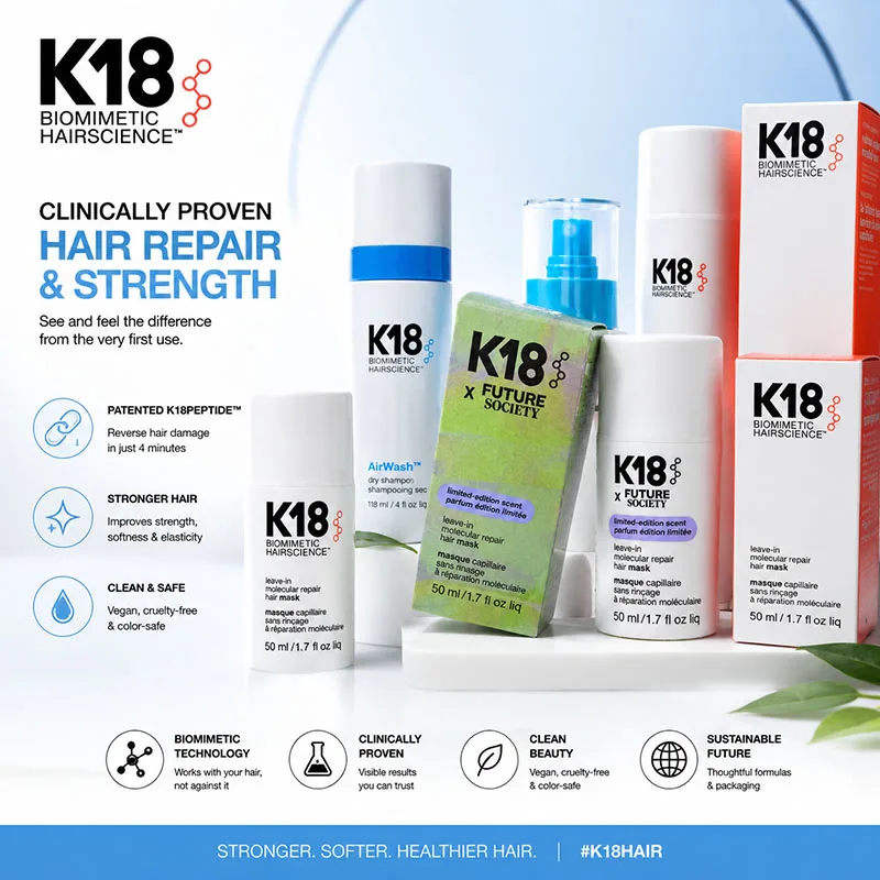50ml 150ml K18 Leave-In Molecu - Hair Care K18 ulasan dan harga